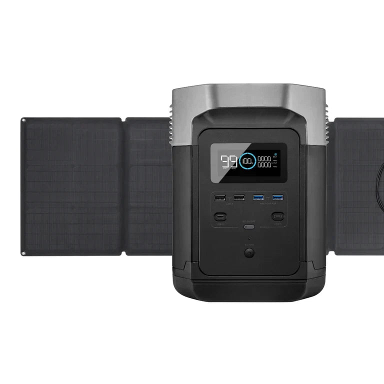 EcoFlow DELTA 2 + 110W Portable Solar Panel