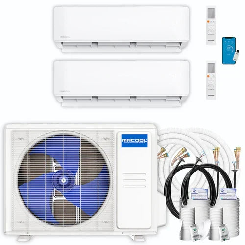 MRCOOL DIY 4th Gen Multi-Zone 2-Zone 36,000 BTU 22 SEER (9K + 24K) Ductless Mini-Split Air Conditioner and Heat Pump