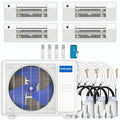 MRCOOL DIY 4th Gen 4-Zone 48,000 BTU 21 SEER (9K + 9K + 12K + 12K) Ductless Mini Split AC and Heat Pump with Ceiling Cassettes