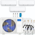 MRCOOL DIY 4th Gen Multi-Zone 3-Zone 27,000 BTU 22 SEER (9K + 9K + 12K) Ductless Mini-Split Air Conditioner and Heat Pump